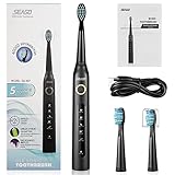 4. 【Batería de litio sobrealimentada】Carga rápida de 4 horas con cable USB, puede usarla durante un mes (3-4 minutos por día). IPX7 a prueba de agua e indicador de carga LED con recordatorio de escasez de energía y protección de apagado, uso seguro, se puede usar en el baño.