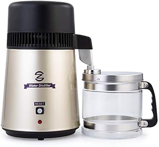 CO-Z Water Distiller, 100% Stainless Steel Distilled Water Machine for Home Countertop Table Desktop, 4L Distiller Water at Home, 4 Liter Water Purifier to Make Clean Water for Home,Gold