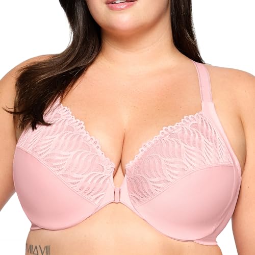Image of Glamorise Women's Front-Close T-Back Wonderwire Underwire #1246