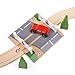 Bigjigs Rail Level Crossing - Other Major Wooden Rail Brands are Compatible