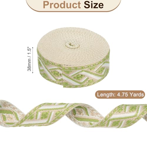 Sangle en coton jacquard brodé 38 mm pour réparer une anse de sac - 3