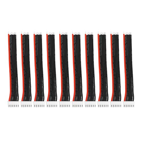 Cable Extensor Balance JST-XH 5S 10pcs 3.9" 22AWG Silicona miniatura 1