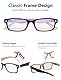 Eyekepper Computer-Lesebrille mit Federscharniere Bügle in UV-Schutz, Anti-Blau-Strahlen Blendschutz und kratzfest Gläser (Gelb getönte Gläser, in Schwarz-Braun Fassung)