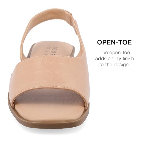 Image of Journee Collection Women's Brinsley Slingback Flat Sandals