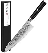 Amazon | Gourmetop 包丁 ダマスカス 三徳包丁 180mm 67層 粉末鋼 Amazon | Gourmetop 包丁 ダマスカス 三徳包丁 180mm 67層 粉末鋼