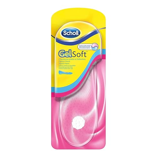 Scholl Semelles GelSoft Chaussures Femmes Plates Et Ballerines - Confort Supérieur Avec Gel Absorbant Les Chocs, Effet Amortissant, Design Ergonomique Et Maintien Parfait, Pointure 35,5-40,5