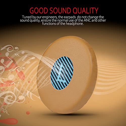 Image of Krone Kalpasmos Bose OE2 Replacement Ear Pads - Soft Leather & Memory Foam, Fits Bose Over-Ear 2 (OE2, OE2i) - Blue Scrim, Khaki