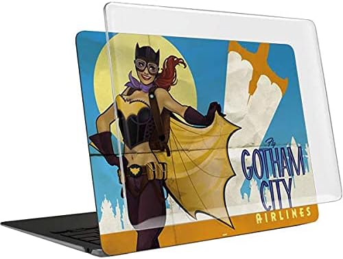 Skinit Case + Skin Compatible with MacBook Air 13in (2020) - Officially Licensed Warner Bros Batgirl- Fly Gotham City Airlines Design