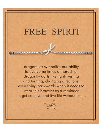 OBSUN Dragonfly Gifts for Women Dragonfly Bracelet Cute Things for