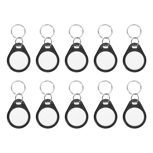 PATIKIL 10Pcs 13.56MHz CUID Writable Rewritable Smart Key Fobs Classic 1K