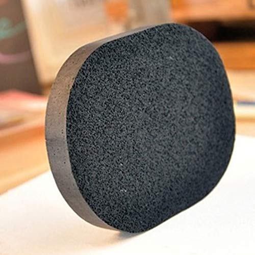 Lurrose Cleaning Sponge 2pcs Comfortable Natural Black Reusable Facial Sponge Cleansing Make Up Face Care for Ladies Girls Women Makeup - Image 3