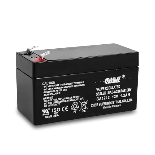 Casil 12V 1.2Ah Replacement Battery Compatible with Emergency Exit Sign Voy Electric Scooter Mercedes Benz N000000004039 Data Shield 1200 1009 Gold Medal SNO-Konette Ice Shaver Alexander LCR12V1.3P
