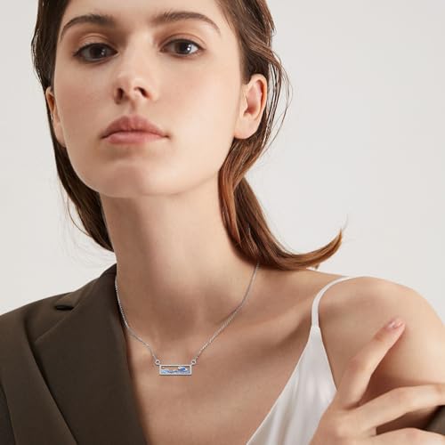 Mountain Mustard Seed Necklace 925 Sterling Silver Mountain Faith Pendant Necklace Mountain Mustard Jewelry Gifts for Women2