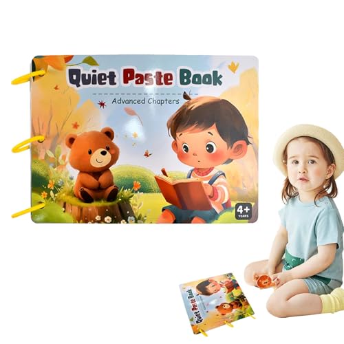 Libros de calcomanías de aprendizaje para niños, libro de calcomanías reutilizables, libro ocupado para preescolar, libro de calcomanías educativas para niños, libro creativo preescolar ocupado, libro