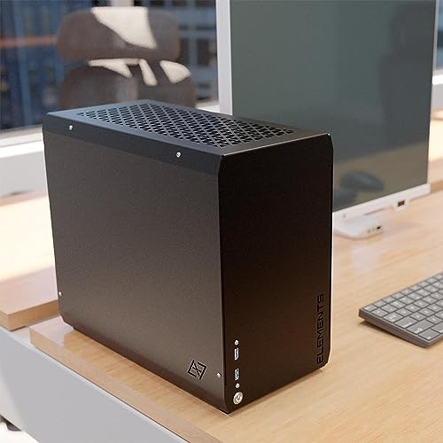 Computador Elements Eisen Mini Intel Core i9 10900 SSD M2 1TB, 32GB Ram RX 580 Preto Win 11