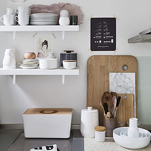 8 Pcs Shelf Bracket,5 Inch White Floating Shelf Bracket Heavy Duty Meta Walll L Bracket For Floating Shelf Bracket - Wall Mounted Support For Diy With Screws #TOP6