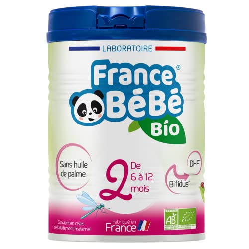 Lait infantile de suite bébé 2ème âge FRANCE BéBé BIO en poudre de 800g
