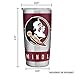 Rico Industries NCAA Florida State Seminoles 20oz Stainless Steel Tumbler with Lid - Great For Coffee, Tea, Water or Cocktails