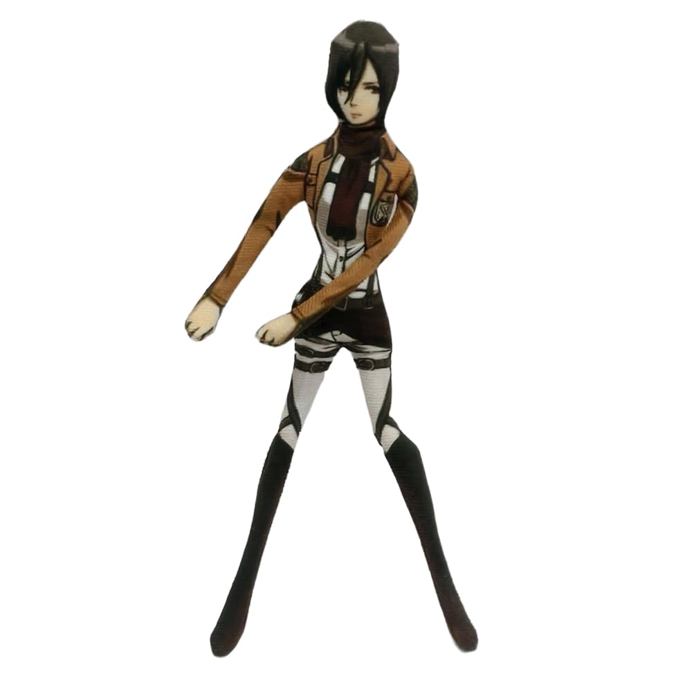Jiumaocleu Levi Soft Figure Eren Jaeger Stuffed Animals Eren Jaeger Plush Anime Twistable Funny Stuffed Funny Gifts Collectible for Fans 28CM