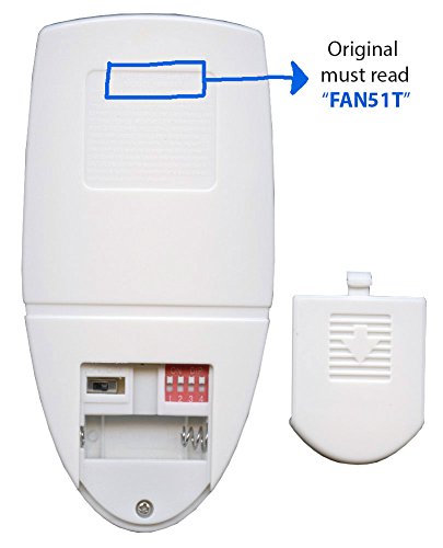 Anderic FAN51TW Replacement For Fan51T Remote thumb #1