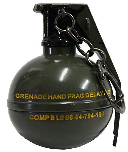 Porta-chaves em forma de granada - granada de mão Pidak Shop metal 5,6 cm x 4,5 cm