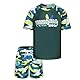 UV Shirt Baby Jungen 2-teiliges Kurzarm Badeshirt Mit Kinder Boardshorts Jungen UV Shutz Badeanzug Set 86 92/1-2 Jahre