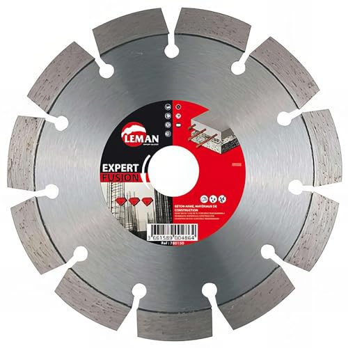 Leman 780140 Disque diamant à segments pour rainurer 140 x 22,23 mm Hauteur 12 mm