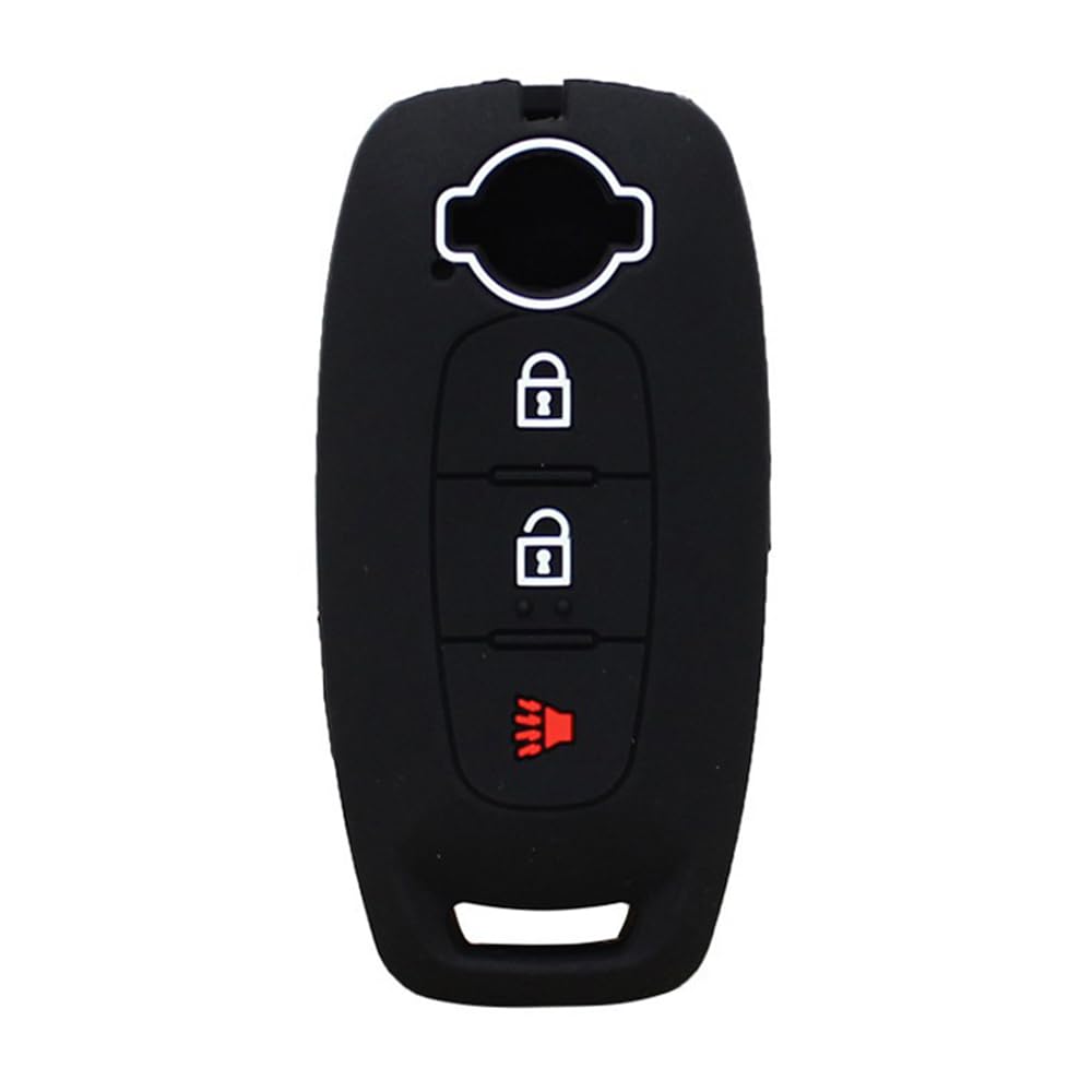 for Nissan Hyper Urban Hyper Adventure Hyper Tourer Hyper Punk Hyper Force Silicone Key Case (Black)