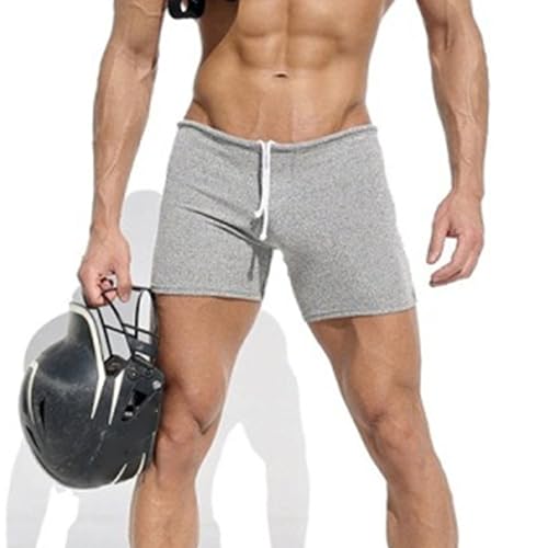 Shorts deportivos casuales para hombre talla Medium gris claro miniatura 5