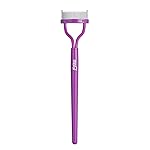 Eyelash Comb Eyebrow Brush MSQ Eyelash Separator Mascara Applicator Eyelash Definer With Comb Cover Arc Designed Cosmetic Brushes Tool (Purple)