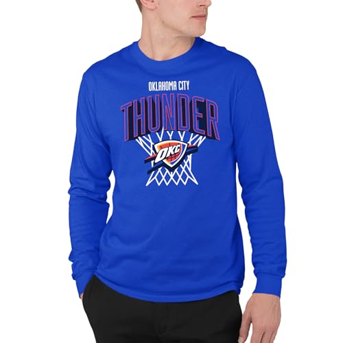Oklahoma City Thunder Nothing But Net - NBA Adult Long Sleeve Fan T-Shirt for Men & Women