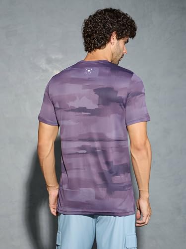 Image of TECHNOSPORT Men's Regular Fit Half Sleeve Crew Neck T-Shirt, TECHNOCOOL+ Quick Dry Moisture Wicking Stretchable Sports Gym and Casual Wear