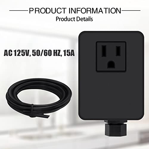 Sinkingdom Garbage Disposal Air Switch Kit With With Long Button, Oil Rubbed Bronze (Brass Cover) #TOP2