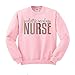 TeesAndTankYou Pediatric Oncology Nurse Leopard Print Sweatshirt Unisex Small Pink