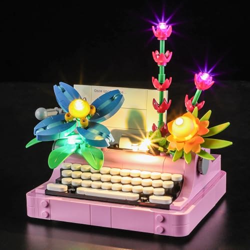 MENZAVA Luz Compatible con Lego 31169 Máquina de Escribir con Flores Creator - Kit de iluminación LED para el Modelo de Bloques de construcción (Modelos NO Incluido)