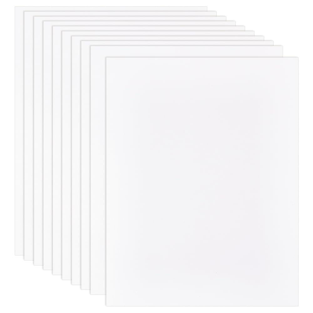 BENECREATBENECREAT 10Pcs 28.2x21.7cm White Plastic Brim Insert, Rectangle Baseball Cap Visor Insert, Hat Brim Replacement Liner Shaper for DIY Repair Custom Brims, Craft Sewing, Cap Supplies Making