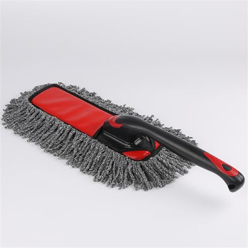 Szczotka do czyszczenia samochodu Mop do mycia samochodu obrotowa szczotka do mycia samochodu szczotka do czyszczenia wosku szczotka do mycia mopa narzędzie do czyszczenia (kolor: czerwony, rozmiar