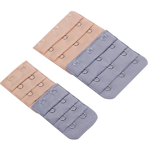 Senkary 40 Pieces Bra Extender 2 Hooks/3 Hooks 3 Rows Bra Band Strap Extensions For Women, 20 Colors Multicoloured #TOP5