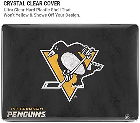 Skinit Case + Skin Compatible with MacBook Pro 16in (2019-20) - Officially Licensed NHL Pittsburgh Penguins Distressed Design