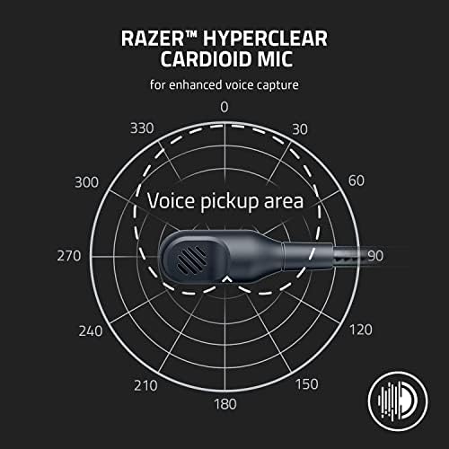 Razer BlackShark V2 X Gaming Headset for PC, 3.5mm Audio Jack, White — view 3