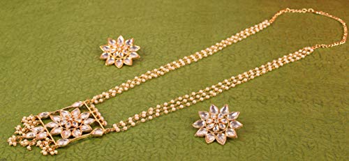 Image of Touchstone Indian Colorful Delicate Desire Traditional Exclusive Designer Jewellery Pendant Sets for Women