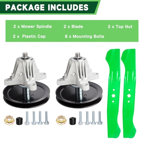 46 inch Deck Spindle Blade Rebuild Kit Fit for Cub Cadet XT1-LT46 XT2-LX46 Craftsman MTD T240 T225 T8200 T8600 T3100 T2800 Lawn Mower Replaces 918-06977 618-06977 918-06977A 742-04290 942-04244 by TENGMUJX - Used condition - Image 6