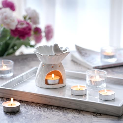Unscented Tealight Candles - 100 Pack 4 Hours Smokeless White Small Tea Candles for Weddings,Warmer Home Decor for Home - Image 6