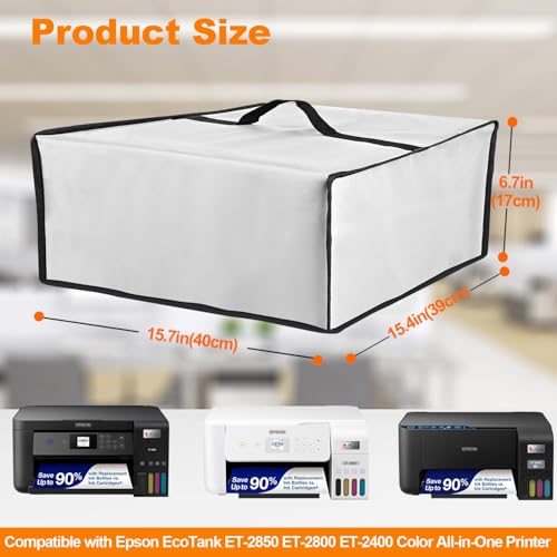 Funda para impresora Epson EcoTank que evita atascos de polvo y daños por líquidos 4