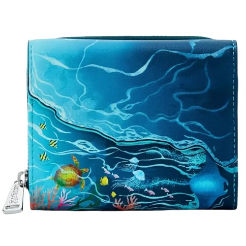 Portefeuille triptique Disney Moana compact doté de multiples fentes