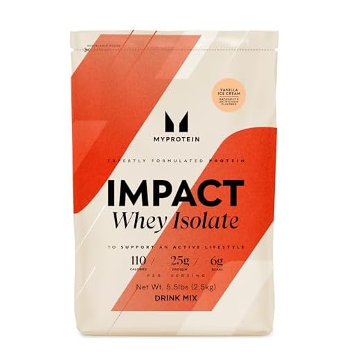 Myprotein® Impact Whey Isolate Protein Powder, Vanilla, 5.5 Lb (100 Servings)