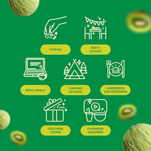 Star Candies Gefriergetrocknetes Kiwi-Eis | Gefriergetrocknete Süßigkeiten | Freeze Dried Candy | Weltraum- und Astronauten-Snack | Camping, Party Essen | Geburtstags- oder Party (150 g, 3er Pack)
