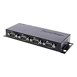 SerialGear USB to Serial 4-Port DB-9 RS-232 Adapter with FTDI Chipset – Works with Windows 10, 8,...