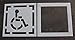 Pavement Stencil, 30 in, DOT Handicap, 1/16