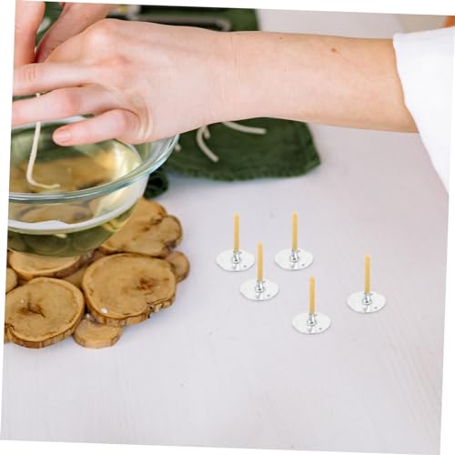 Angoily 100 pzas Pabilos para Velas en Rollo de Cera de Abeja miniatura 7